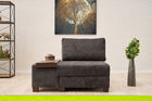 Canapea extensibilă cu 1 loc, Balcab Home, 825BLC4710, Lemn, Antracit