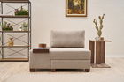 Canapea extensibilă cu 1 loc, Balcab Home, 825BLC4718, Lemn, Crem