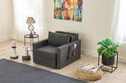 Canapea extensibilă cu 1 loc, Balcab Home, 825BLC4733, Cadru: 100% LEMN DE BRAD, Antracit