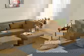 Canapea extensibilă cu 2 locuri, Balcab Home, 825BLC5405, Material: 100% ȘENILĂ, Maro