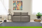 Canapea extensibilă cu 2 locuri, Balcab Home, 825BLC5415, Cadru: 100% LEMN DE BRAD, Maro