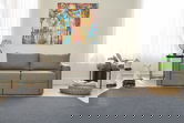 Canapea extensibilă cu 2 locuri, Balcab Home, 825BLC5415, Cadru: 100% LEMN DE BRAD, Maro