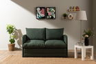 Canapea extensibilă cu 2 locuri, Futon, 859FTN2876, Metal , Verde