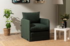 Canapea extensibilă cu 1 loc, Futon, 859FTN2883, Metal , Verde