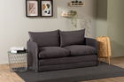 Canapea extensibilă cu 2 locuri, Futon, 859FTN2887, Metal , Gri