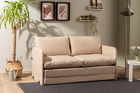 Canapea extensibilă cu 2 locuri, Futon, 859FTN2891, Metal , Bej
