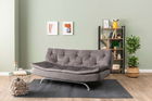 Canapea extensibila cu 3 locuri, Futon, 859FTN2892, Metal , Gri