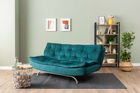 Canapea extensibila cu 3 locuri, Futon, 859FTN2893, Metal , Verde petrol