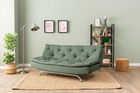 Canapea extensibila cu 3 locuri, Futon, 859FTN2895, Metal , Verde