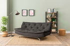 Canapea extensibila cu 3 locuri, Futon, 859FTN2896, Metal , Gri inchis