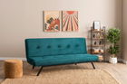 Canapea extensibila cu 3 locuri, Futon, 859FTN2901, Metal , Verde petrol