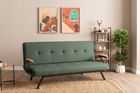 Canapea extensibila cu 3 locuri, Futon, 859FTN2908, Metal , Verde