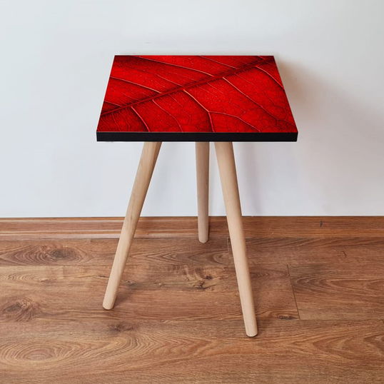 Masuta, Leona, Shp104, 35x42x35 cm, Roșu/Negru