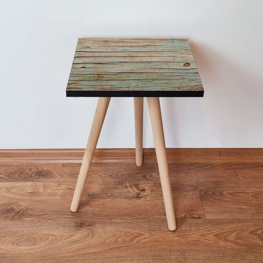 Masuta, Leona, Shp125, 35x42x35 cm, Verde / Bej / Negru