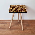 Masuta, Leona, Shp151, 35x42x35 cm, Camel / Maro / Negru