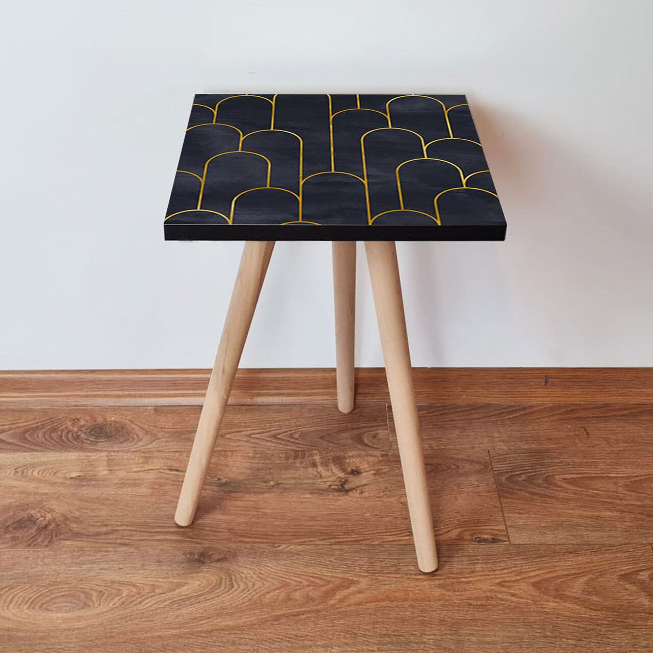 Masuta, Leona, Shp155, 35x42x35 cm, Bleumarin/Auriu