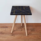 Masuta, Leona, Shp156, 35x42x35 cm, Bleumarin/Auriu
