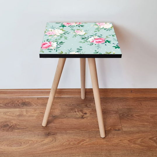 Masuta, Leona, Shp167, 35x42x35 cm, Verde / Roz / Alb