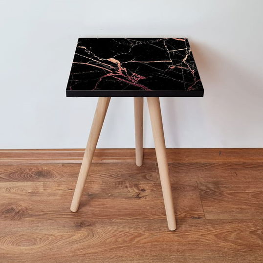 Masuta, Leona, Shp181, 35x42x35 cm, Negru roz