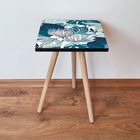 Masuta, Leona, Shp210, 35x42x35 cm, Albastru / Bleumarin / Alb / Negru