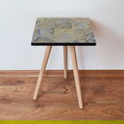 Masuta, Leona, Shp225, 35x42x35 cm, Gri / Bleumarin / Auriu / Maro