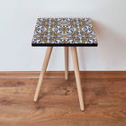 Masuta, Leona, Shp24, 35x42x35 cm, Galben / Bleumarin / Albastru / Alb