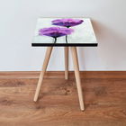 Masuta, Leona, Shp311, 35x42x35 cm, Roz / Violet / Negru / Alb