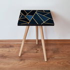 Masuta, Leona, Shp321, 35x42x35 cm, Bleumarin / Albastru / Auriu