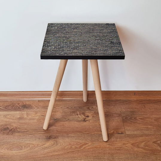 Masuta, Leona, Shp329, 35x42x35 cm, Maro / Negru