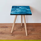 Masuta, Leona, Shp357, 35x42x35 cm, Albastru/Alb
