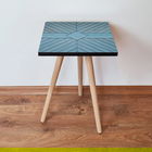 Masuta, Leona, Shp362, 35x42x35 cm, Albastru/Negru