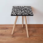 Masuta, Leona, Shp377, 35x42x35 cm, Alb/Negru