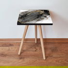 Masuta, Leona, Shp391, 35x42x35 cm, Negru / Auriu / Alb