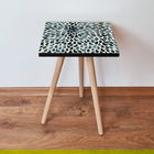 Masuta, Leona, Shp54, 35x42x35 cm, Verde / Bej / Negru