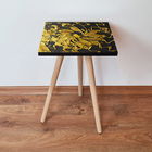 Masuta, Leona, Shp93, 35x42x35 cm, Aur/Negru