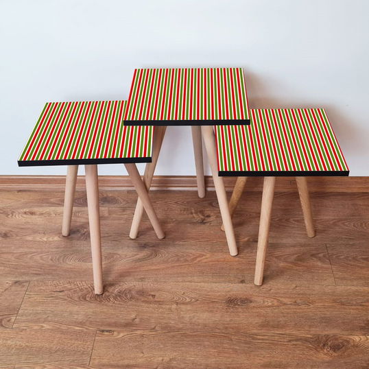 Set masute 3 piese, Leona, 3Shp338, Multicolor