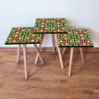 Set masute 3 piese, Leona, 3Shp49, Multicolor