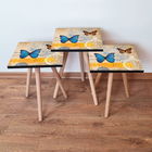 Set masute 3 piese, Leona, 3Shp58, Multicolor