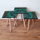 Set masute 3 piese, Leona, 3Shp87, Verde