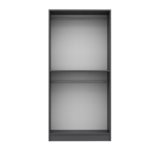 Dulap pentru haine, Minerva, Kale, 90x218x52 cm, Antracit