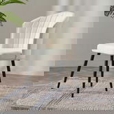 Set scaune 4 piese, Beckley, Rubi, Crem/Negru