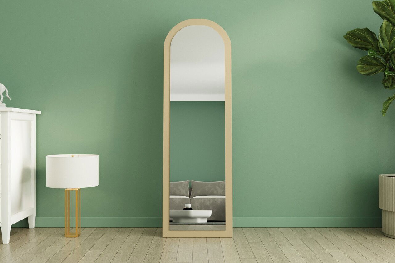 Oglinda decorativa, Siam, Emma, 50x160x2.2 cm, Nisip