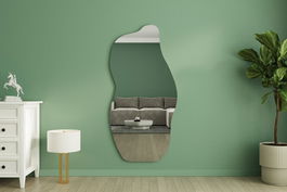Oglinda decorativa, Siam, Ralia, 70x175x2.2 cm, Nisip