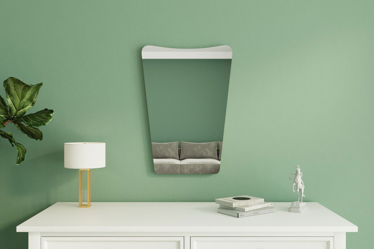 Oglinda decorativa, Siam, Veliza, 50x70x2.2 cm, Nisip