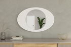 Oglinda decorativa, Siam, Obble, 60x90x2.2 cm, Alb