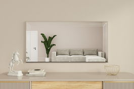 Oglinda decorativa, Siam, Moen, 60x120x2.2 cm, Alb