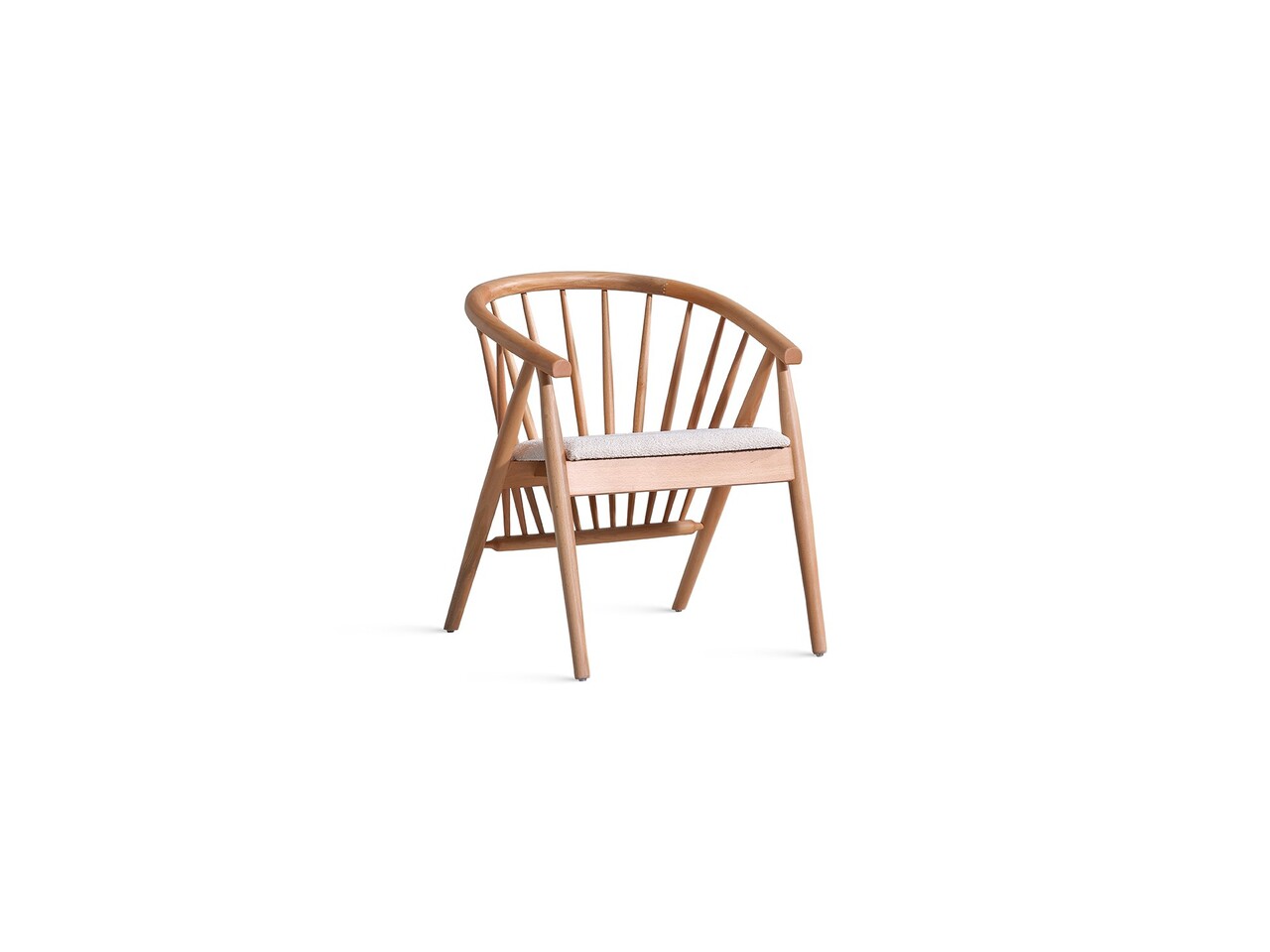 Scaun, Fairfax, Rizoma, 57x76x58 cm, Natural