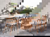 Masa, Fairfax, Soho, 170x75x90 cm, Alb / Natural