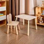 Set masa si scaun pentru copii, Rosewood, BLTYZ-AKTV061, Stejar