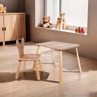 Set masa si scaun pentru copii, Rosewood, BLTYZ-AKTV060, Stejar